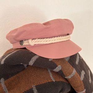 Brixton dusty pink fiddler fisherman hat